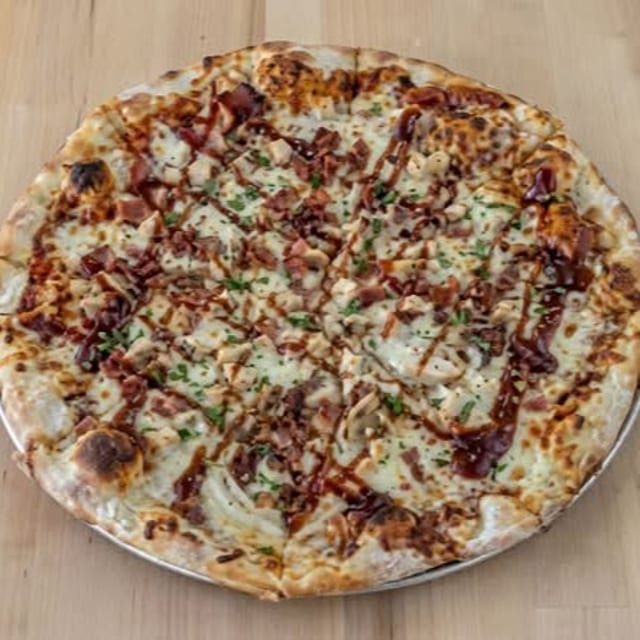 Chicken BBQ Pizza.