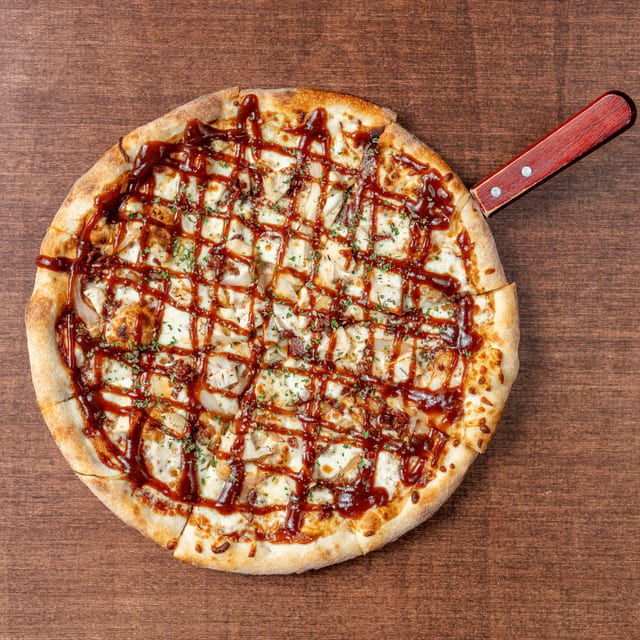 Chicken BBQ Pizza.