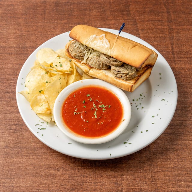 Meatball Parmesan Sub.